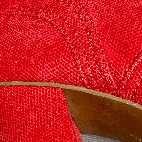 Anthro Seychelles Eternity Red Lace Up Bootie - Picture 12 of 12